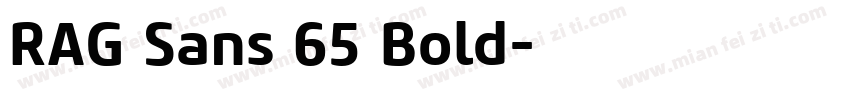 RAG Sans 65 Bold字体转换